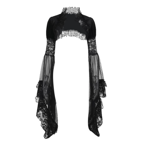 Elegant Velvet Large Bell Sleeve Smock