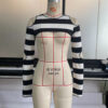 Black and White Stripes Stitching