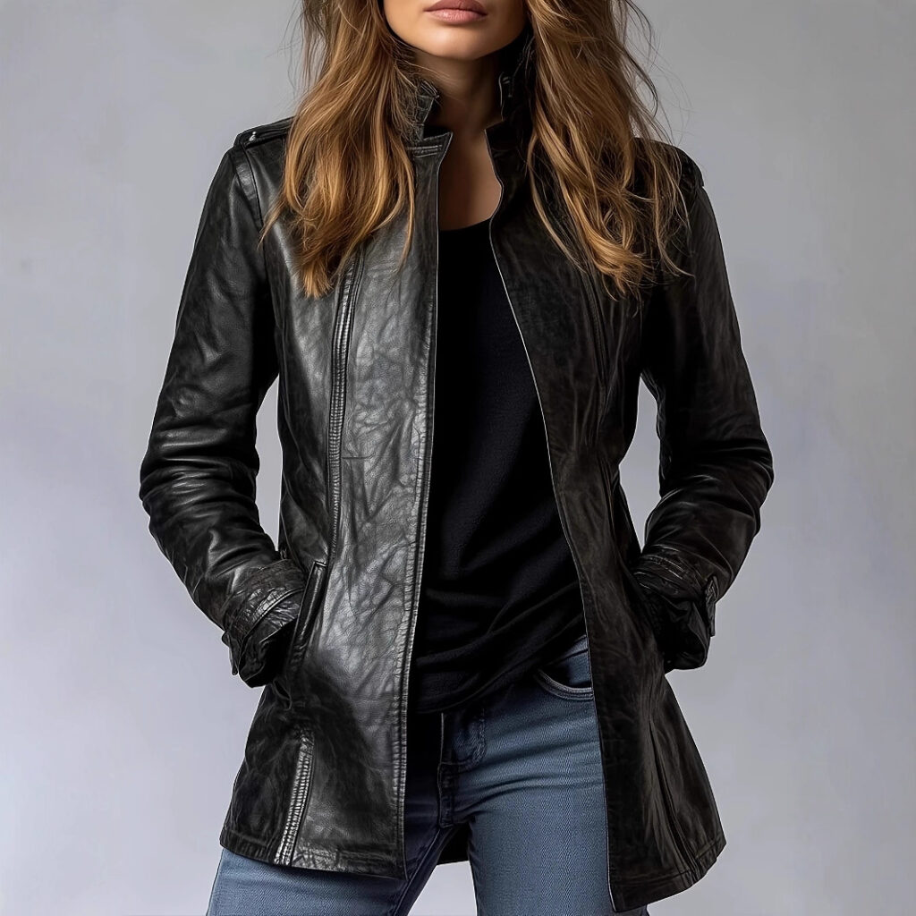 Faux Leather Jacket