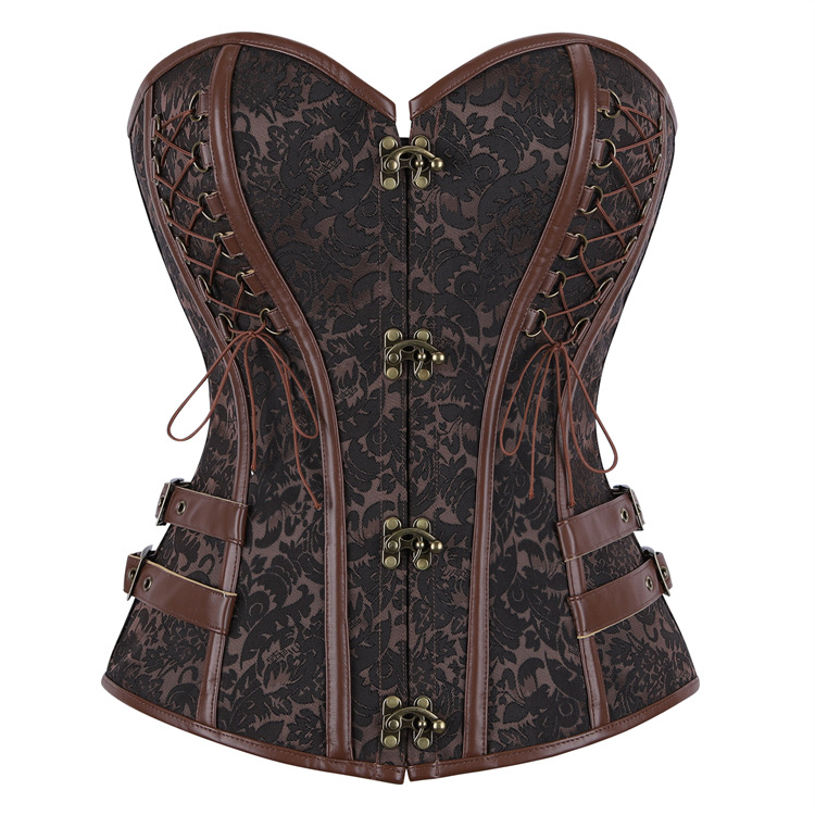 Steampunk Metal Leather Corset